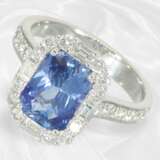 Ring: exquisiter, wertvoller Saphir/Diamantring, P… - photo 1