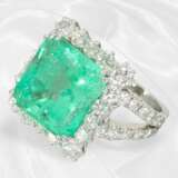 Ring: exquisiter und ehemals sehr teurer Smaragd/B… - фото 1