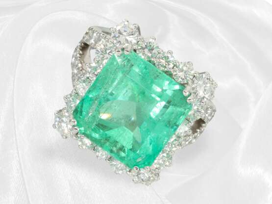 Ring: exquisiter und ehemals sehr teurer Smaragd/B… - Foto 2