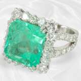Ring: exquisiter und ehemals sehr teurer Smaragd/B… - photo 4