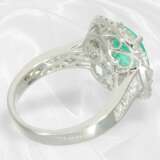 Ring: luxuriöser Brilliantring mit großem Paraiba-… - фото 6