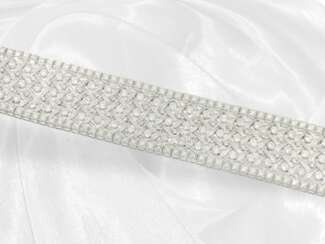 Armband: luxuriöses vintage Brillantarmband in ant…