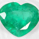 Natürlicher Smaragd im Herzschliff, ca. 2,02ct, mi… - фото 1