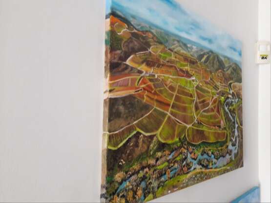 *VALE DO DOURO*Португалия Canvas on the subframe Oil paint Realism Landscape painting Portugal 2023 - photo 2