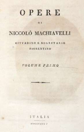 Machiavelli, N. - photo 3