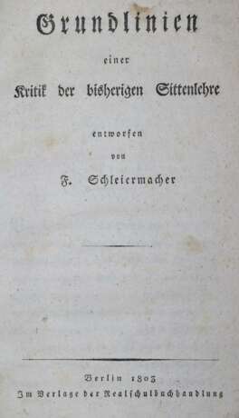 Schleiermacher, F. - фото 1