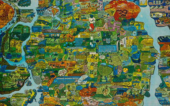 Öyvind Fahlström. Section of World Map - A Puzzle - фото 1