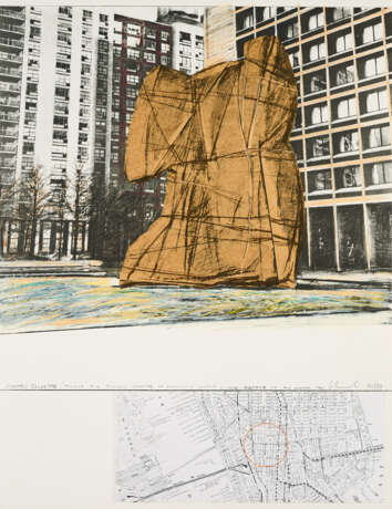 Christo. Wrapped Sylvette, Project for Washington Square Village, New York (From: Hommage à Picasso) - photo 3