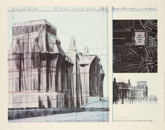 Christo. Wrapped Reichstag (Project for Berlin) - photo 1