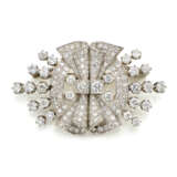 Diamond and white gold double brooch divisible int… - Foto 1