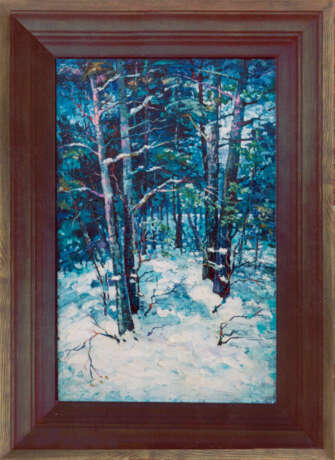 „Der Winter.“ Leinwand Ölfarbe Expressionismus Landschaftsmalerei 2004 - Foto 1