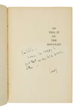 Baldwin, James | Go Tell It On the Mountain, inscribed to Ed Parone, with two letters - photo 2