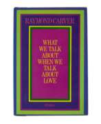 Raymond Carver. Carver, Raymond | What We Talk About When We Talk About love, inscribed to Phyllis Barber