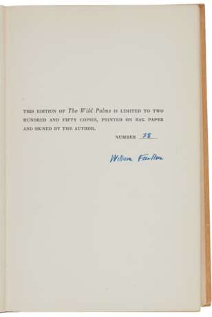 Faulkner, William | The Wild Palms, signed limited edition - photo 1
