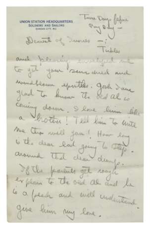 Hemingway, Ernest | Autograph letter signed to Marcelline, as a cub reporter - photo 2