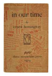 Hemingway, Ernest | in our time, first edition of Hemingway’s second book