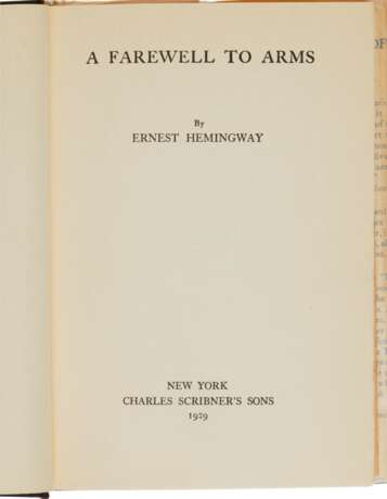 Hemingway, Ernest | A Farewell to Arms, first edition - photo 2