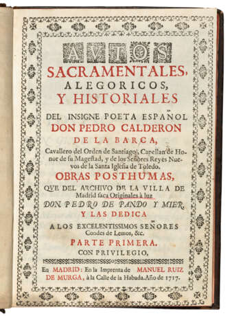 CALDERON DE LA BARCA, Pedro (1600-1681) - photo 3
