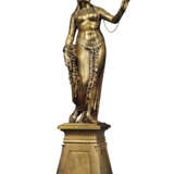 A FRENCH LIFE-SIZE GILT-BRONZE FIGURE OF CLEOPATRA, ENTITLED `CLEOPATRE DEVANT CESAR` (CLEOPATRA BEFORE CAESAR) - photo 1