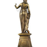A FRENCH LIFE-SIZE GILT-BRONZE FIGURE OF CLEOPATRA, ENTITLED `CLEOPATRE DEVANT CESAR` (CLEOPATRA BEFORE CAESAR) - фото 2