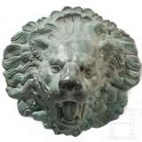 Antikisierender Wasserspeier in Form eines Löwenkopfes aus Bronze, spätes 19. - Mitte 20. Jhdt. - photo 1