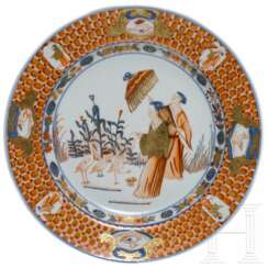 Exportporzellan-Teller, China, wohl Qianlong-Periode (1736 - 1795)