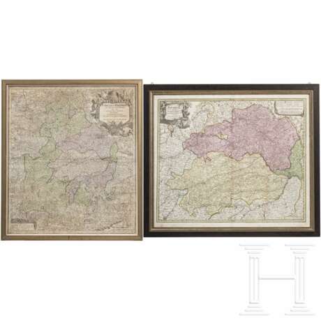 Zwei Landkarten von Bayern und Niederbayern, Augsburg/Nürnberg, 1. Hälfte 18. Jhdt. - photo 1
