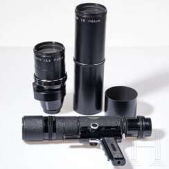 Koffer mit Novoflex-Schnellschuss-Objektiven "Follow Focus Lenses"