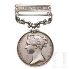 Südafrika-Medaille mit Spange "1877-8-9"