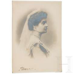 Eleonore Reuß zu Köstritz, Zarin von Bulgarien - signiertes Portraitfoto, 1908 - 1917