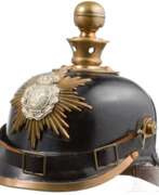 Royaume de Saxe (1806-1918). Helm für Mannschaften der Artillerie, um 1910