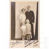 Markgraf Berthold von Baden und Prinzessin Theodora von Griechenland - gemeinsam signierte Fotopostkarte des Paares, 1936 - photo 1