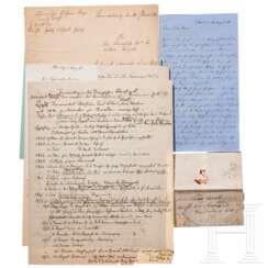 Dokumente der preußischen Offiziersfamilie von Versen, 2. Hälfte 19. Jhdt.