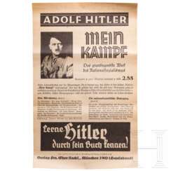 Sonderdruck mit Werbung für "Mein Kampf"