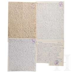 Albert Speer - vier handgeschriebene Briefe an seine Frau und von seinem Sohn, Allied Prison Spandau, 1953-62