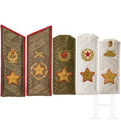 Fünf einzelne Schulterstücke zur Uniform für Marschalle und Generäle der Armee, Sowjetunion, ab 1989 - фото 1