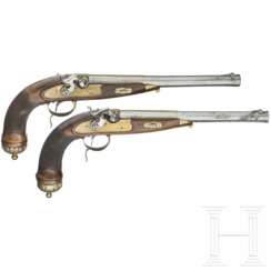 Ein Paar Perkussionspistolen, Sammleranfertigung im Stil des 19. Jhdts.