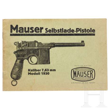 Originale Bedienungsanleitung zur Mauser C96, 1930 - photo 1