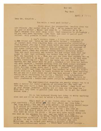 Hemingway, Ernest | Typed letter signed to Arnold Gingrich, a blunt appraisal of Joyce, Pound, Stein, and others - photo 2
