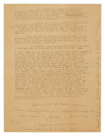 Hemingway, Ernest | Typed letter signed to Arnold Gingrich, a lengthy criticism of Gertrude Stein - photo 3