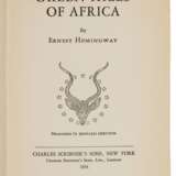 Hemingway, Ernest | Green Hills of Africa, first edition - фото 2