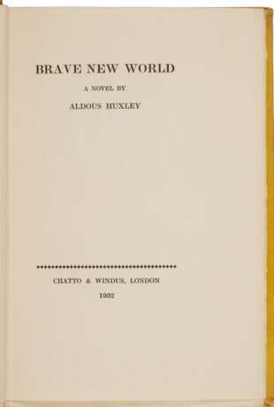 Huxley, Aldous | Brave New World, signed limited edition - фото 2