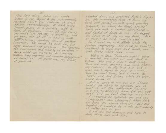 Kerouac, Jack | Autograph letter to Allen Ginsberg; "There was much drinking and much charming madness" - фото 2