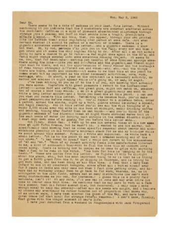 Kerouac, Jack | Typed letter signed to Ed White, with an an excerpt from On the Road - Foto 2