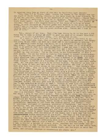 Kerouac, Jack | Typed letter signed to Ed White, with an an excerpt from On the Road - фото 3