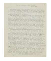 Kerouac, Jack | Typed letter signed to Ed White; "From now on every word I write counts, and the lesser the better"