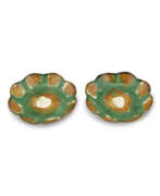 Liao dynasty. TWO MOULDED SANCAI-GLAZED PETAL-RIMMED DISHES