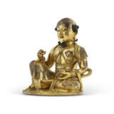 A GILT-BRONZE FIGURE OF BODHISATTVA - фото 2