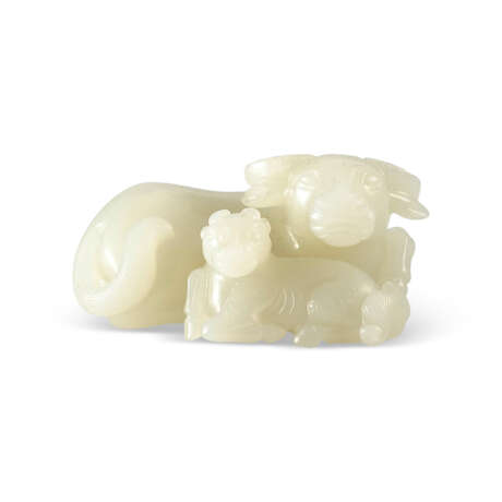 A GROUP OF FOUR WHITE JADE CARVINGS - фото 8