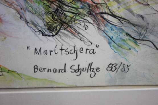 Bernard Schultze (1915 Schneidemühl - 2005 Köln) Maritschera - Foto 2